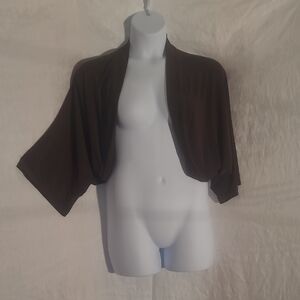 Tiana B. Dark Brown Women's Shrug